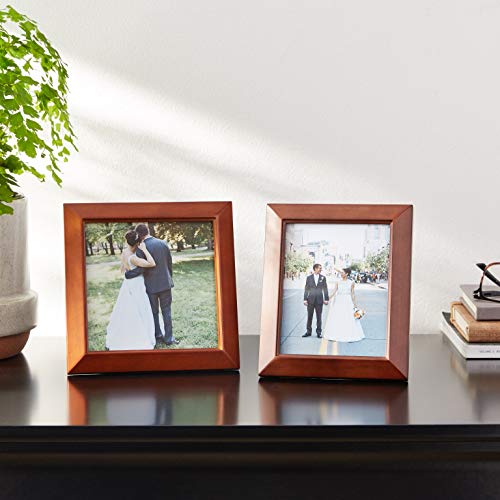 Lawrence Frames Estero Collection, Chestnut Wood 5 by 5 Picture Frame - color: Chestnut, size: 5x5