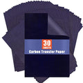 PSLER Blue Carbon Paper for Tracing - 30Pcs Graphite Transfer Paper, A4 - color: blue