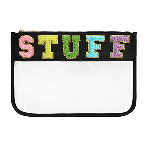 DYSHAYEN Clear Snacks Bag for Travel - color: Black-Stuff