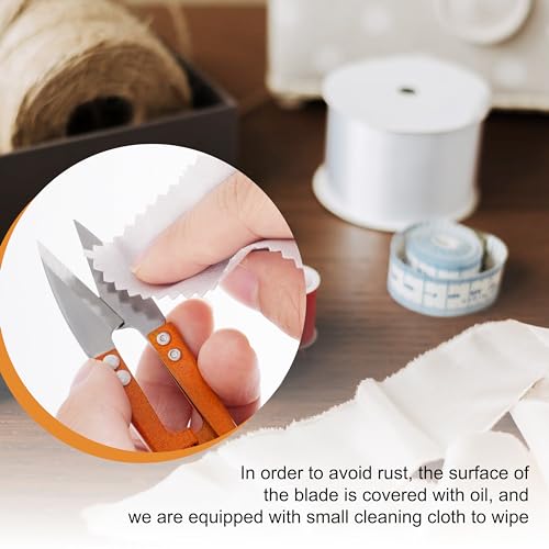 6 Pcs 4.1 Inch Sewing Scissors Thread Snips, High-Carbon Steel Yarn Snips, Thread Snippers, Sewing Snips Thread Cutter Scissors for Stitch, Knitting, Mini DIY Supplies, Crafts - style: 6Pcs Sewing Scissors