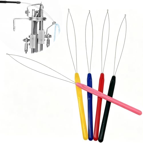 ZhXu Shuo 5 Color/Set Needle Threaders for Hand Sewing & Machine Threading – Plastic Threader Tool for Embroidery, Craft, Quilting, Knitting, DIY Art, Tufting Gun, Lead Wire – Special Crafting