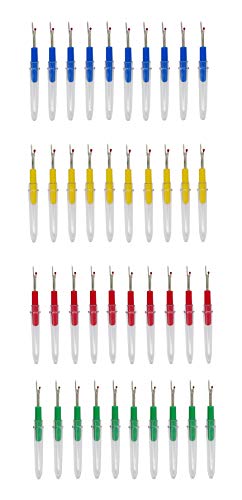 40pcs Colorful Seam Ripper Seam Rippers for Sewing Tool Handy Stitch Ripper Hem Ripper Sewing Stitches Sewing Tools Hem Ripper Stitch Ripper for Opening Removing Seams and Hems, 4 Colors,40 Pcs - color: Small 40pcs