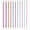 Coopay 11Pcs Tunisian Crochet Hooks Set-Long Crochet Hook, 2mm(B)-8mm(L) - color: Multicolor Tunisian Afghan Set