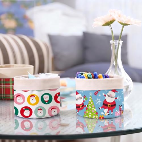 Aubliss 8pcs Fat Quarter Fabric Bundles (100% Cotton - 20'' x 20'') - color: Christmas Santa & Snowman
