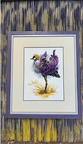 RIOLIS 2212 Crowned Crane Counted Cross Stitch Kit 7 x 9.5 in - style: Crowned Crane 2212