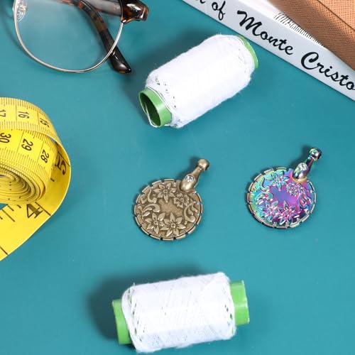 Xthrotsenk 2PCS Yarn Cutter Pendants Gold Thread Cutter Pendant Thread Floss Cutting Tools for DIY Sewing Tools Knitting Sewing Craft