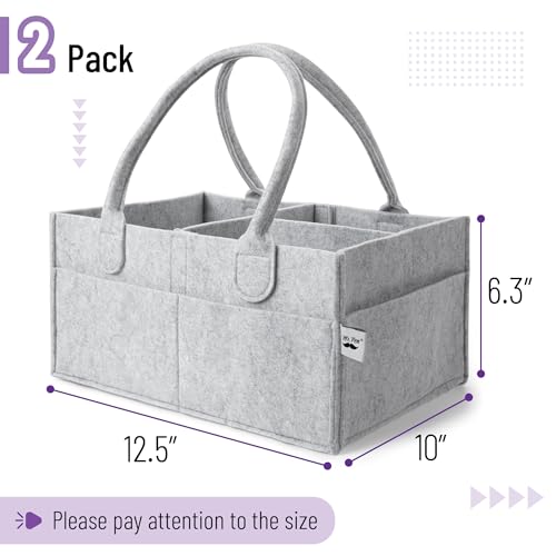 Mr. Pen- Baby Diaper Caddy Organizer, 2 Pack, Gray - color: Gray, size: 2 Pack, Regular
