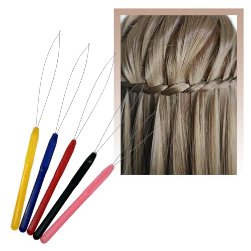 ZhXu Shuo 5 Color/Set Needle Threaders for Hand Sewing & Machine Threading – Plastic Threader Tool for Embroidery, Craft, Quilting, Knitting, DIY Art, Tufting Gun, Lead Wire – Special Crafting