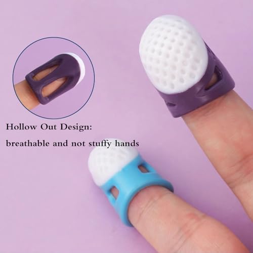 YICBOR 2PCS Silicone Thimble Non-Slip for Sewing Quilting DIY