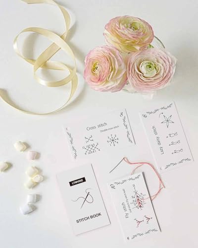 LTWVDIZ 2 Pack Creative Mini Sewing Book, Enthusiasts & Beginners Ideal for DIY Mini Sewing Kit, Elevate Your Sewing Skills, Learn A Variety of Sewing Techniques Embroidery