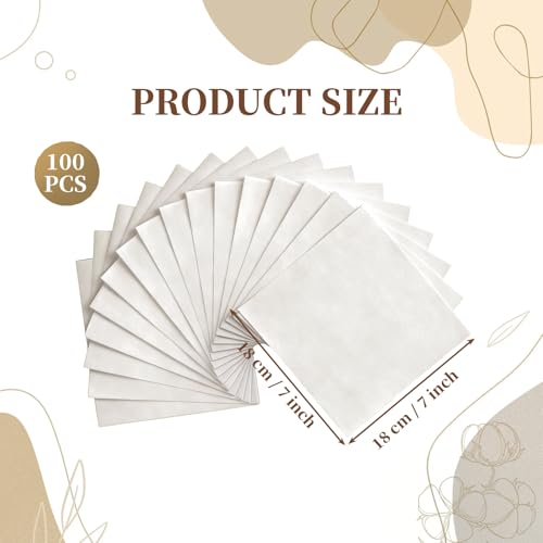 100 Pcs 7x7 Inches Cotton Fabric Squares Precut Quilting Fabric Bundles Natural Cotton Fabrics Squares for DIY Beginners Sewing Craft - color: Natural Color