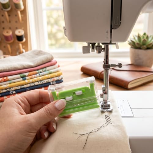 Automatic Needle Threader - Sewing Desk Tool with Case, Easy DIY Hand Tool
