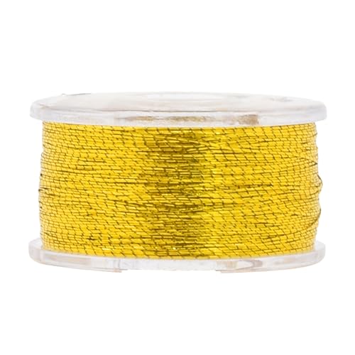 Mandala Crafts Gold 15J SA156 Prefilled Bobbin Thread, 144 PCs - color: Gold, size: Size A 144 X 142 Yards