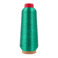 Mandala Crafts Metallic Emerald Green Embroidery Floss for Sewing, 3281 YD - color: Emerald Green, size: 3000M 3281 Yard