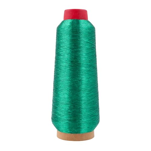 Mandala Crafts Metallic Emerald Green Embroidery Floss for Sewing, 3281 YD - color: Emerald Green, size: 3000M 3281 Yard
