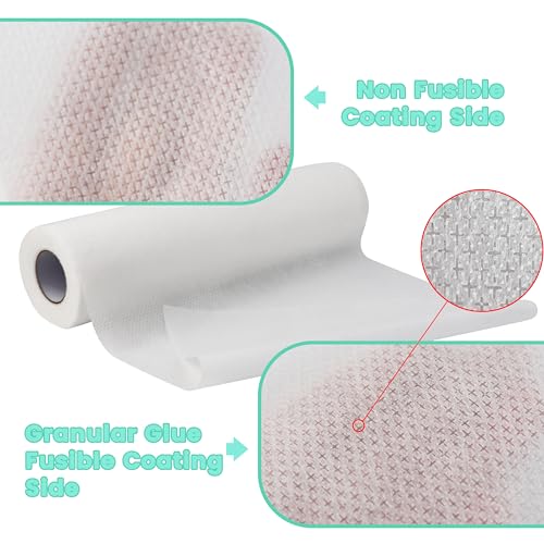 Craftido Fusible No Show Mesh Embroidery Stabilizer -12" x 10 Yd/Roll - size: Fusible no show mesh 12"x10yd roll