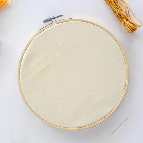 SENJEOK 20 PCS 6 Inch Bamboo Embroidery Hoop, Adjustable Cross Stitch Circle Ring for Craft Sewing, DIY Project, Decoration