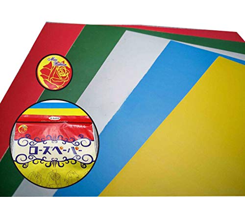 AMORNPHAN 5 Sheets 5 Colors Sewing Carbon Tracing Paper Transfer Paper 9"x11" Home Sewing Cross Stitch Paint Kit Marking Patterns Fabric Craft Made in Japan Plus Tracing Wheel Sewing Tool for Tailor