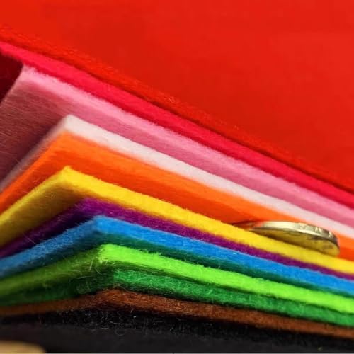 YYCRAFT Stiff Felt Sheets Thick Felt 9 Inch X 12 Inch - 30 Pcs Pack(15 Colors) - color: 15 Colors