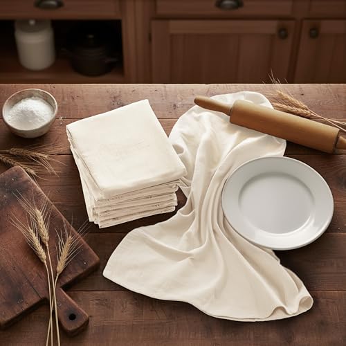 Utopia Kitchen Natural Flour Sack Towels [6 Pack - 28 x 28 Inch]100% Cotton - color: Natural, size: 6 Pack