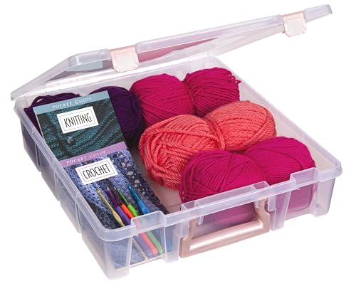 ArtBin Essentials 12 x 12 One-Compartment Craft Box, Clear - color: Rose Gold, size: 1 Pack