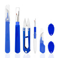 GDMINLO Seam Ripper Set, 2 Big and 2 Small Stitch Remover Tools with Automatic Needle Threaders and Thread Snip, for Sewing and Quilting