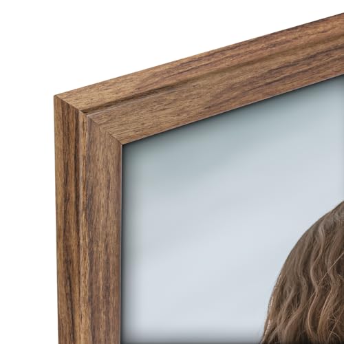 Rustic Walnut 9x13 Frame - Single Frame, 9 x 13 Poster Frame for Artwork, Puzzles, Photos and Movie Posters Picture Frames - size: 9" x 13"