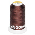 New brothread Metallic Embroidery Machine Thread - Clay Brown M-017 - color: 2500M Single Spool Clay Brown M-017