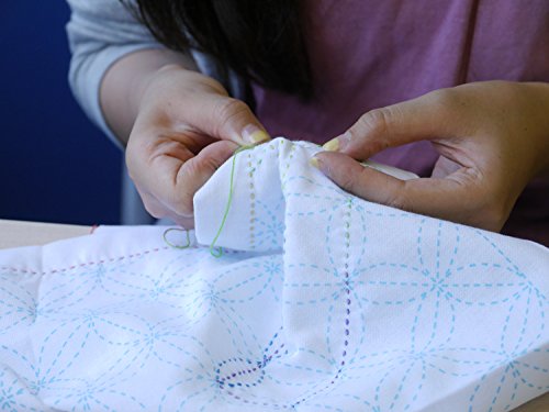 Sashiko fabric indigo 3 wave