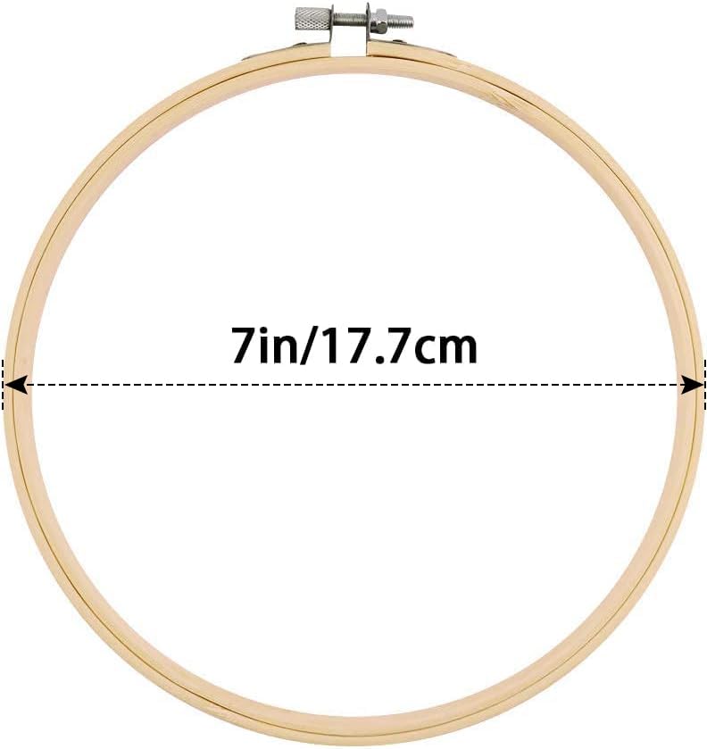 Faylapa 16 Pieces 7 Inch Embroidery Hoops Set Bulk - style: 7 inch 16Pcs