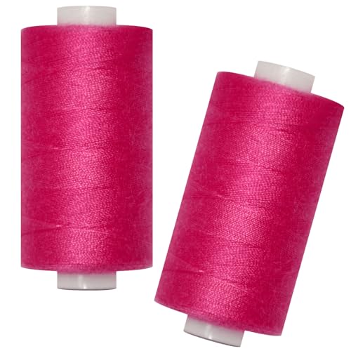 All Purpose Sewing Thread-2 Spools of Hand Polyester Sewing Thread for Sewing Machine for Hand and Machine Sewing(Dark Dusty Rose, 2 spools) - color: Dark Dusty Rose