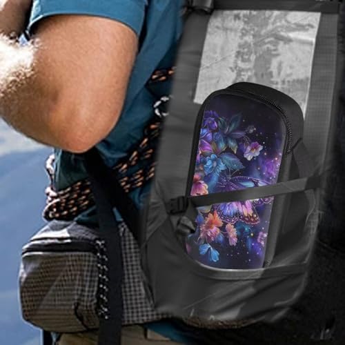 Butterfly Flowers Insulin Cooler Travel Case Insulated Diabetic Bag with Top Handle Medication Cooler Bag for Insulin Pens and Blood Glucose Monitor Supplies Easy to Use - color: Butterfly Flowers