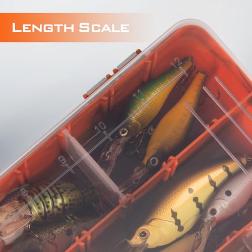 KastKing Utility Tackle Boxes, 3600 and 3700 Fishing Tackle Trays - color: Orange Camouflage, size: 3700(4Pack)