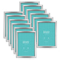 LaVie Home 5x7 Picture Frames (12 Pack, Silver) Simple Designed Photo Frames for Wall Mount Display, Set of 12 Classic Collection - color: Silver, size: 5x7