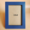3.5x5 Picture Frames Blue Solid Wood Frame, Plastic Panel (Film Needs to be Removed) Table or Wall.Front Window Opening 3x4.5 inch. - color: Blue, size: 3.5x5