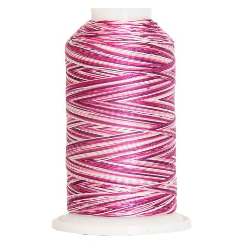 ThreadArt Multicolor Cotton Thread, 600M 40/3, Wine Vineyard 7737 - color: Wine Vineyard