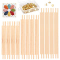 12pcs Needlepoint Stretcher Bars for Needlework, Mini Wooden Canvas Stretcher Bars Frame with Thumb Tacks for Embroidery Cross Sewing Crafts Painting Art Supplies Accessories