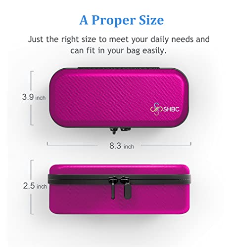 SHBC Insulin Pen Carrying Case Portable Medical Cooler Bag for Diabetes with Protective Ice Brick - Convenient to Changing Needles with Each Injection Hot Pink - color: Hot Pink