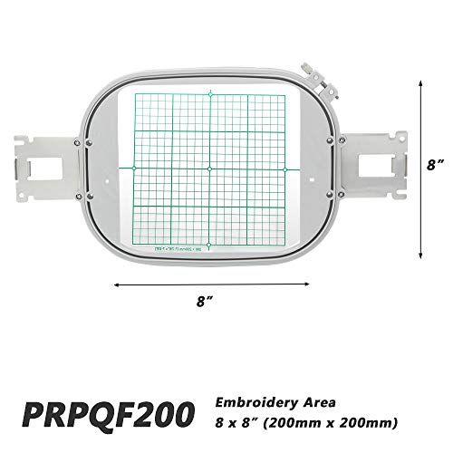 Sew Tech Embroidery Hoop for Brother, 8x8in 200x200mm PRPQF200 Frame