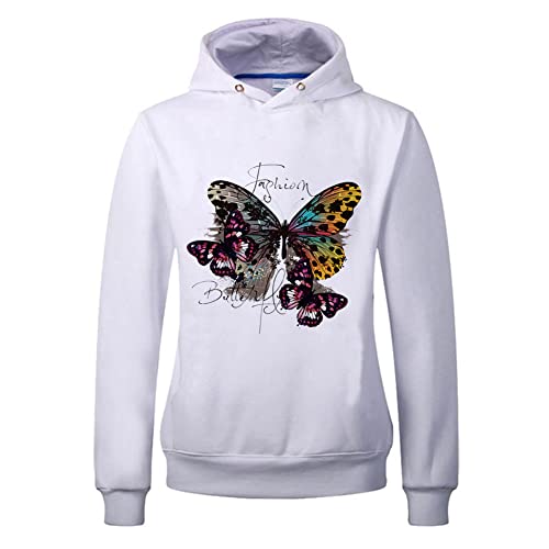 8 Large Sheets Colorful Butterfly Iron on Stickers Patches Cute Flying Animal Heat Transfer Stickers Decals DIY T-Shirt Jeans Backpacks Families Clothing Hat Decoration Applique - color: 8a, size: 8L