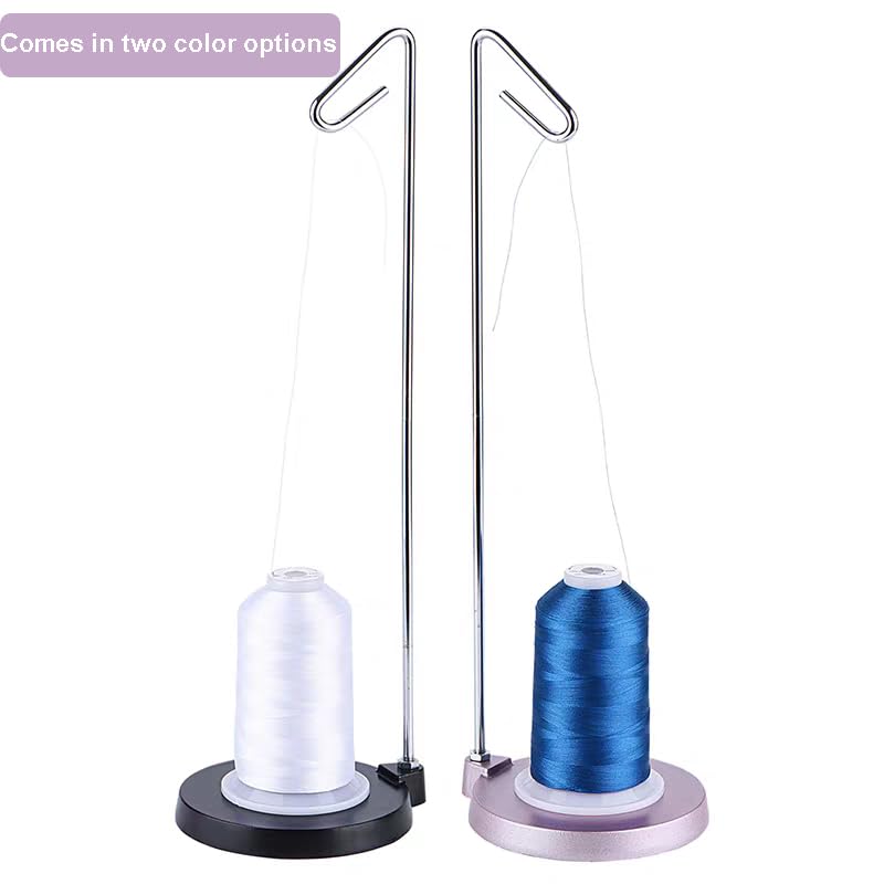 Single Thread Stand Full Metal Stable &Adjustable Thread Stand #27449M - color: BLACK