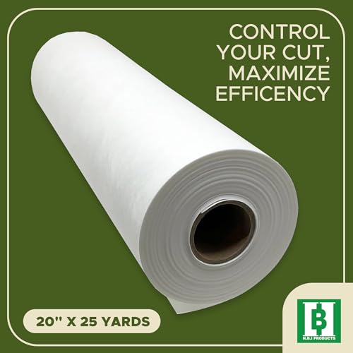 HBI Cut Away Embroidery Stabilizer Roll, 2.5 oz Medium, 20 in x 25 yd - size: 20" x 25 Yds