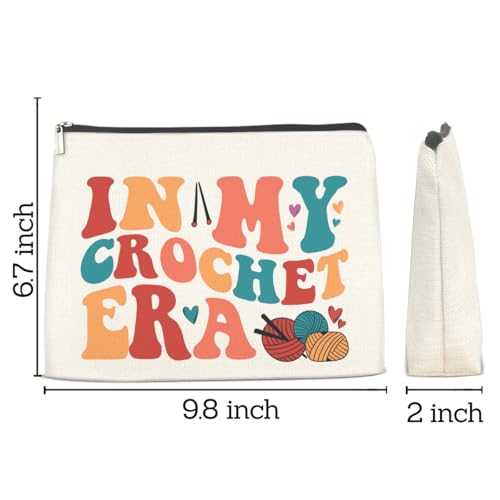 Crochet Gifts Accessories for Women Crocheters Makeup Bag - color: Multicolor D
