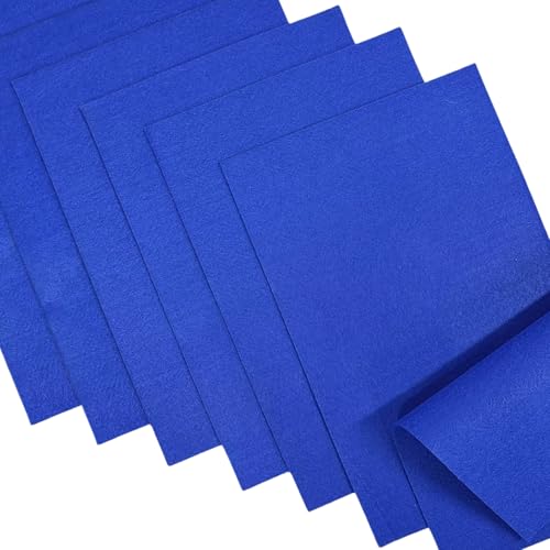 Jtnohx Soft Felt Sheets Color Felt Fabric for Sewing Dark Blue 7Pcs 8"x12" - color: Dark Blue