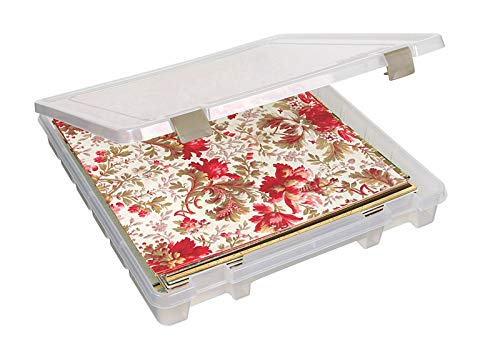 ArtBin 9100AB Super Satchel Slim 1 Open Compartment, Art & Craft Organizer, [1] Plastic Storage Case, Clear - style: 1 Compartment