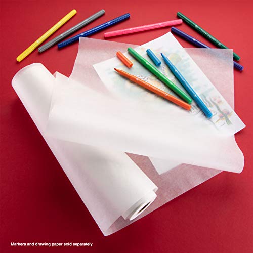 Bee Paper 12" x 50 yds Sketch and Trace Roll, White - color: White, size: 12-inch x 50-yard Roll