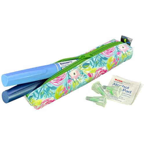Sugar Medical MedMate GLP-1 & Insulin Pen Travel Case for 2 Pens - color: Zara Floral