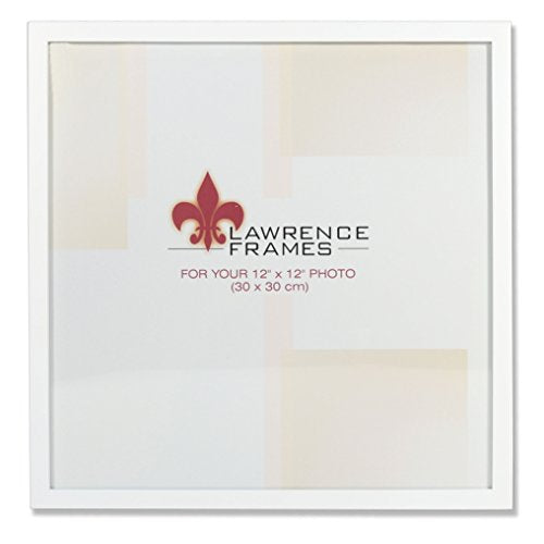 Lawrence Frames 755812 White Wood Picture Frame, 12x12 - color: White, size: 12X12