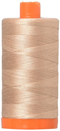 Aurifil A1050-2375 Solid 50wt 1422yds Antique Blush Mako Cotton Thread - color: Antique Blush