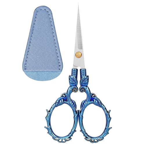 Small Sharp Sewing Embroidery Scissor Precision Detail Scissors for Crafting Needlepoint Cross Stitch Artwork Thread Snips